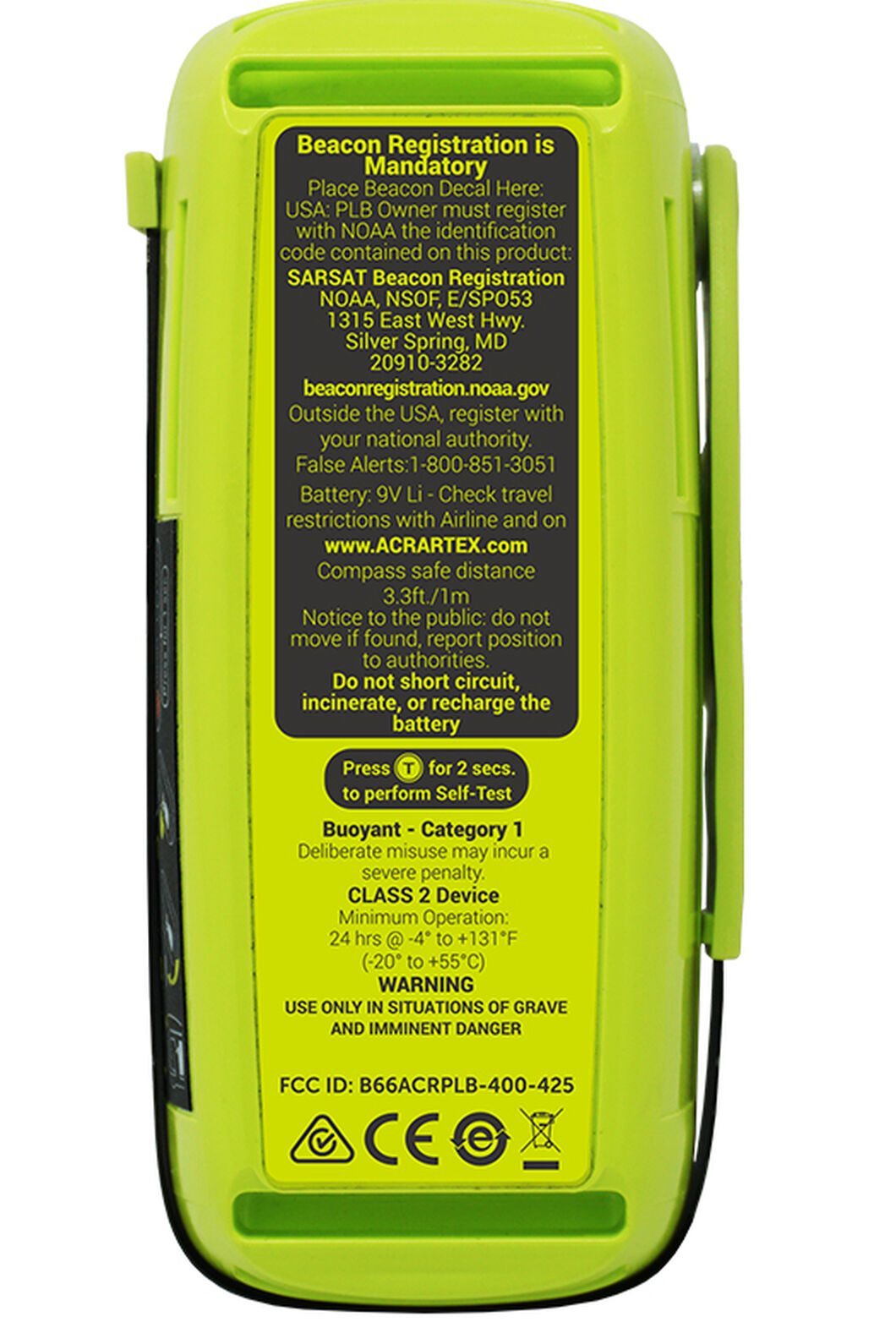 ACR ResQLink 400 Personal Locator Beacon GPS