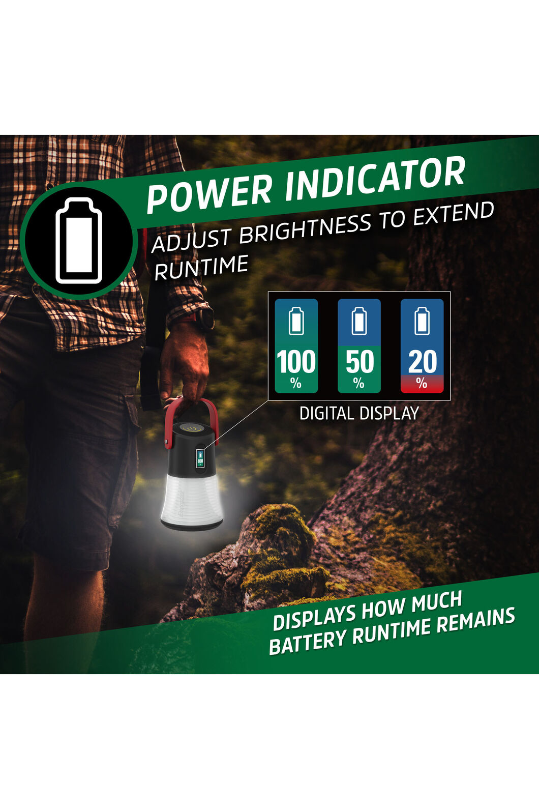 Energizer Rechargeable Power Indicator Lantern 500 Lumen